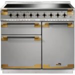 Piano de cuisson induction FALCON ELISE LUXE TAB IND 100 CMINOX et NOIR LA