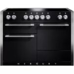 Piano de cuisson gaz FALCON Semi Pro MERCURY 120 NOIR MAT INOX POLI